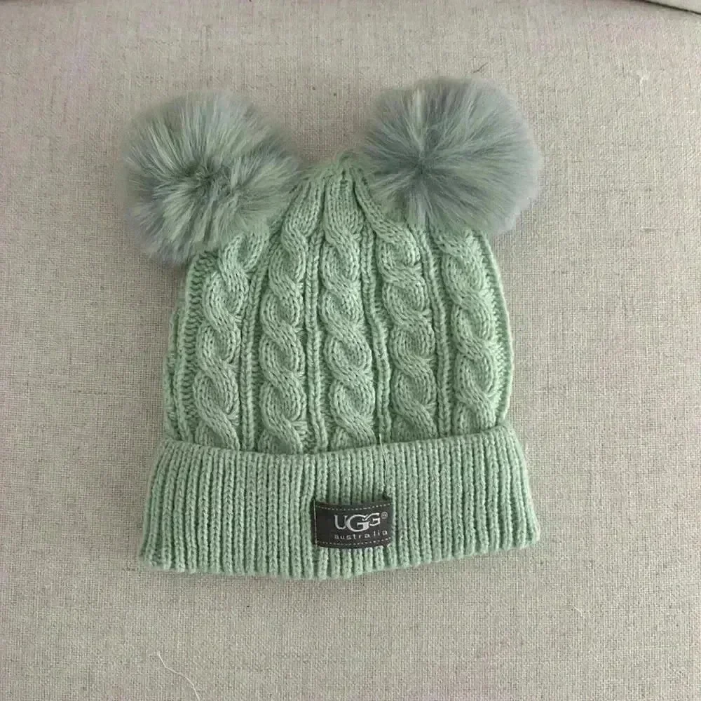 UGG double pom-pom beanie hat for baby